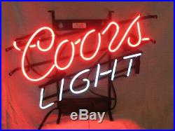 Vintage Coors Light working neon beer sign for man cave/ bar! Outdoor wall decora