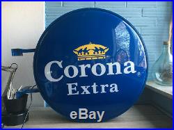 Vintage Corona Extra Sign Original Logo Beer Bar Pub Store Light Neon Man Cave