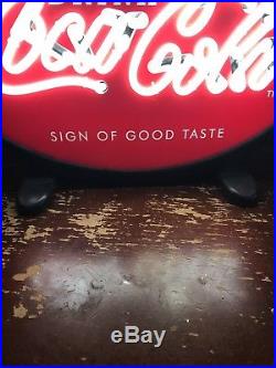 Vintage Drink Coca-Cola Neon Light-Up Sign of Good Taste