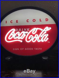 Vintage Drink Coca-Cola Neon Light-Up Sign of Good Taste