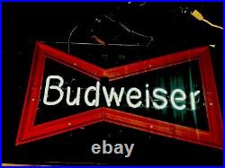 Vintage Early BUDWEISER Bow Tie Neon Sign Parts Bow tie