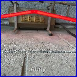Vintage Early BUDWEISER Bow Tie Neon Sign Parts Light Beer Advertising