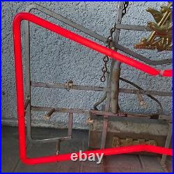 Vintage Early BUDWEISER Bow Tie Neon Sign Parts Light Beer Advertising
