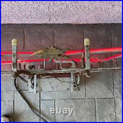 Vintage Early BUDWEISER Bow Tie Neon Sign Parts Light Beer Advertising