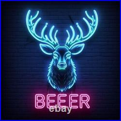 Vintage Early Beer Bow Tie Light Beer Neon Sign Advert TESTED & WORKING