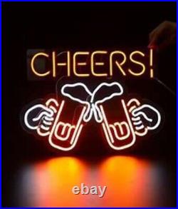 Vintage Early Beer Cheer Bow Tie Light Beer Neon Sign Advert TESTED & WORKING