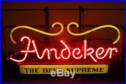 Vintage Estate RARE Andeker The Beer Supreme Neon Light Sign Pabst WORKS