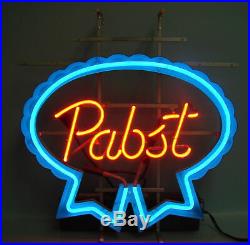 Vintage Everbrite P-2598 Pabst Blue Ribbon Beer Electric Neon Bar Decor Sign