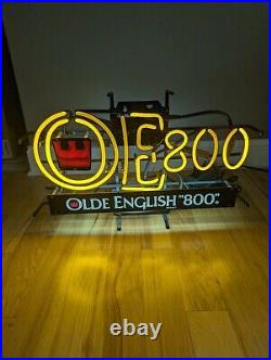 Vintage Fallon Olde English 800 Beer Malt Liquor Bar Neon Sign