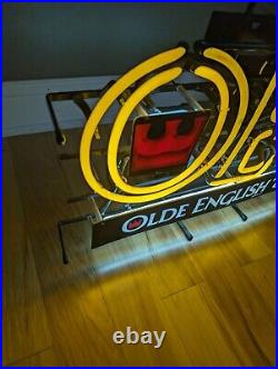 Vintage Fallon Olde English 800 Beer Malt Liquor Bar Neon Sign