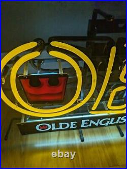 Vintage Fallon Olde English 800 Beer Malt Liquor Bar Neon Sign