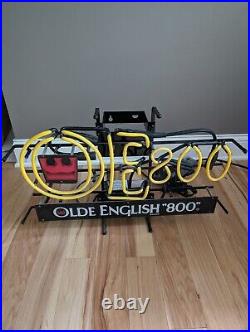 Vintage Fallon Olde English 800 Beer Malt Liquor Bar Neon Sign