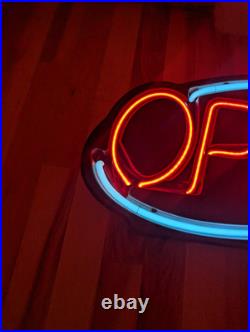 Vintage Fallon Real Neon Open Sign 33x16 Business Bar Restaurant Working