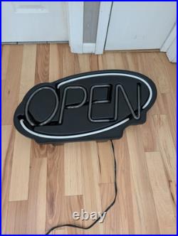 Vintage Fallon Real Neon Open Sign 33x16 Business Bar Restaurant Working