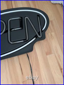 Vintage Fallon Real Neon Open Sign 33x16 Business Bar Restaurant Working