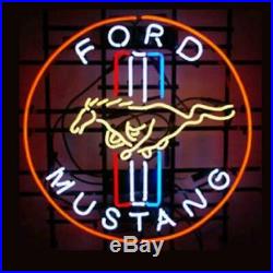 Vintage Ford Mustang Neon Sign 20 x 16 Inch