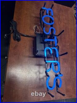 Vintage Foster's Blue Neon Sign Beer advertising 23x 7 Works Excellent