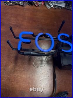 Vintage Foster's Blue Neon Sign Beer advertising 23x 7 Works Excellent