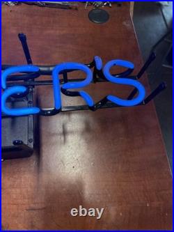 Vintage Foster's Blue Neon Sign Beer advertising 23x 7 Works Excellent