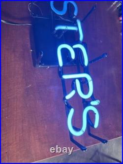 Vintage Foster's Blue Neon Sign Beer advertising 23x 7 Works Excellent