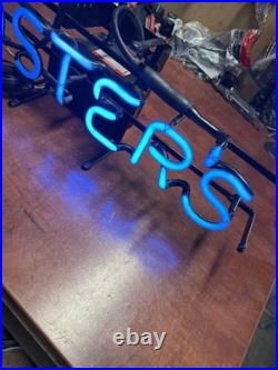 Vintage Foster's Blue Neon Sign Beer advertising 23x 7 Works Excellent