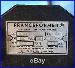 Vintage Franceformer OLYMPIA ON TAP Good Luck Neon BEER SIGN Works
