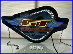 Vintage GT Dyno Bicycles Lighted Dealer Display Sign Neon Edge Lit Acrylic W