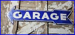 Vintage Garage Arrow Porcelain Sign Neon Skin Service Mechanic Car Truck Repair Vintage Garage Arrow Porcelain Sign Neon Skin Service Mechanic Car Truck Repair