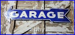 Vintage Garage Arrow Porcelain Sign Neon Skin Service Mechanic Car Truck Repair Vintage Garage Arrow Porcelain Sign Neon Skin Service Mechanic Car Truck Repair