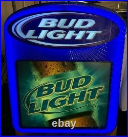 Vintage Genuine Anheuser-Busch Bud Light Beer Neon Sign 2003 Made in USA