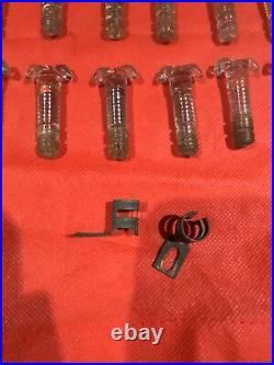 Vintage Glass Insulator for Neon Sign with Brackets Lot of 38