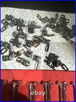 Vintage Glass Insulator for Neon Sign with Brackets Lot of 38
