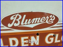 Vintage Golden Glow Beer Neon Porcelain Enamel Sign