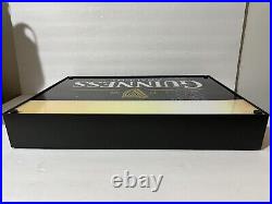 Vintage Guinness Pint Beer Bar Neon Sign Light Box Rare Euc