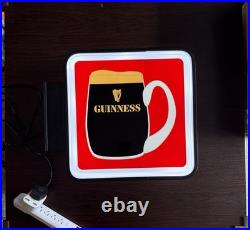 Vintage Guinness Sign / Light Box / Neon Sign