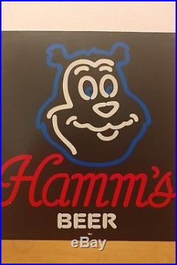 Vintage Hamms Beer Bear Sign Plastic Face For Neon Light Box 16x16
