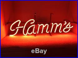 Vintage Hamms Beer Neon Sign Back Bar Man Cave Collectible Item Displays Great