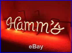 Vintage Hamms Beer Neon Sign Back Bar Man Cave Collectible Item Displays Great