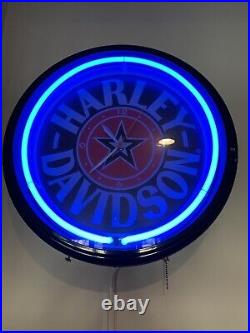 Vintage Harley Davidson Motorcycles 20 Fat Boy Neon Clock-roadhouse Collection