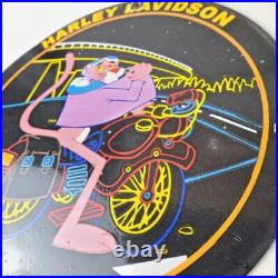 Vintage Harley Davidson Motorcycles Sign Neon Pink Panther Porcelain Gas Sign Vintage Harley Davidson Motorcycles Sign Neon Pink Panther Porcelain Gas Sign