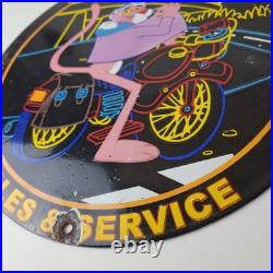 Vintage Harley Davidson Motorcycles Sign Neon Pink Panther Porcelain Gas Sign Vintage Harley Davidson Motorcycles Sign Neon Pink Panther Porcelain Gas Sign