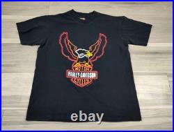 Vintage Harley Davidson T-Shirt XL Neon Sign Logo 1999 HD Tucson AZ