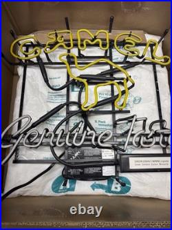 Vintage Joe Camel 1980's Genuine Taste Cigarettes Neon Lighted Bar Sign Working