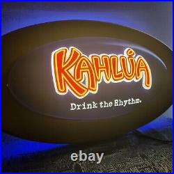 Vintage Kahlua Bar Sign Light Up Neon Mancave Liquor Lamp Collectable Embossed Vintage Kahlua Bar Sign Light Up Neon Mancave Liquor Lamp Collectable Embossed