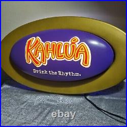 Vintage Kahlua Bar Sign Light Up Neon Mancave Liquor Lamp Collectable Embossed Vintage Kahlua Bar Sign Light Up Neon Mancave Liquor Lamp Collectable Embossed