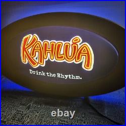 Vintage Kahlua Bar Sign Light Up Neon Mancave Liquor Lamp Collectable Embossed Vintage Kahlua Bar Sign Light Up Neon Mancave Liquor Lamp Collectable Embossed