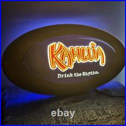 Vintage Kahlua Bar Sign Light Up Neon Mancave Liquor Lamp Collectable Embossed Vintage Kahlua Bar Sign Light Up Neon Mancave Liquor Lamp Collectable Embossed