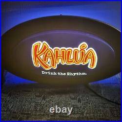 Vintage Kahlua Bar Sign Light Up Neon Mancave Liquor Lamp Collectable Embossed Vintage Kahlua Bar Sign Light Up Neon Mancave Liquor Lamp Collectable Embossed