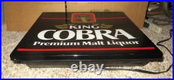 Vintage King Cobra Premium Malt Liquor Opti Neon Lighted Sign-ale-bar-beer-snake Vintage King Cobra Premium Malt Liquor Opti Neon Lighted Sign-ale-bar-beer-snake