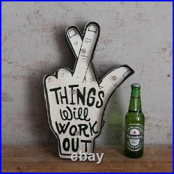 Vintage LED Neon Signs For Bar Club Cafe Wall Hanging Metal Signage Decorations